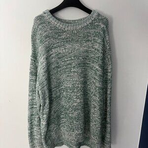 BDG Heather Green Oversized Sweater